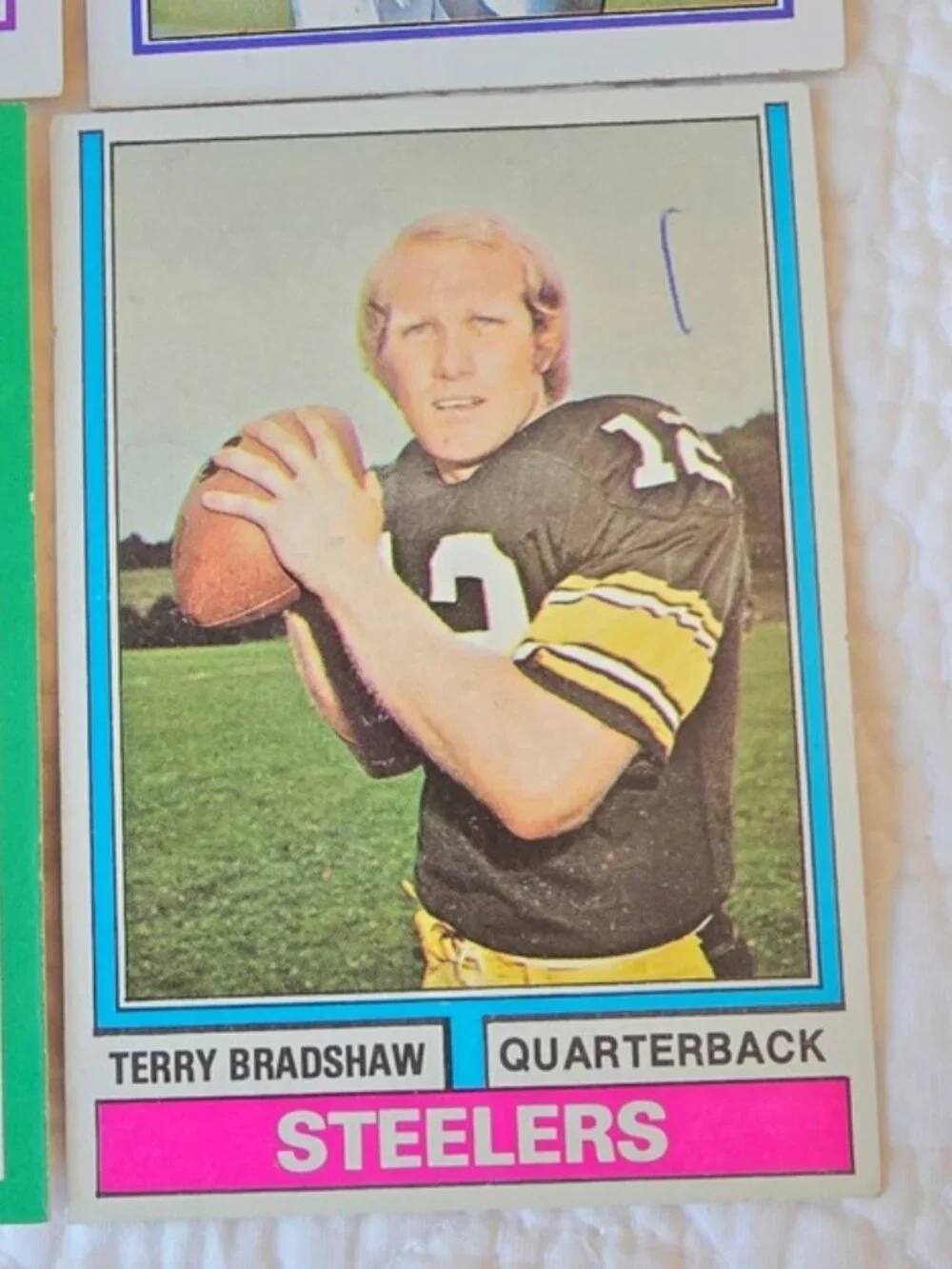 Vintage Football Trading Card Lot 40 Cards Sanders Aikman Montana Bradshaw Long